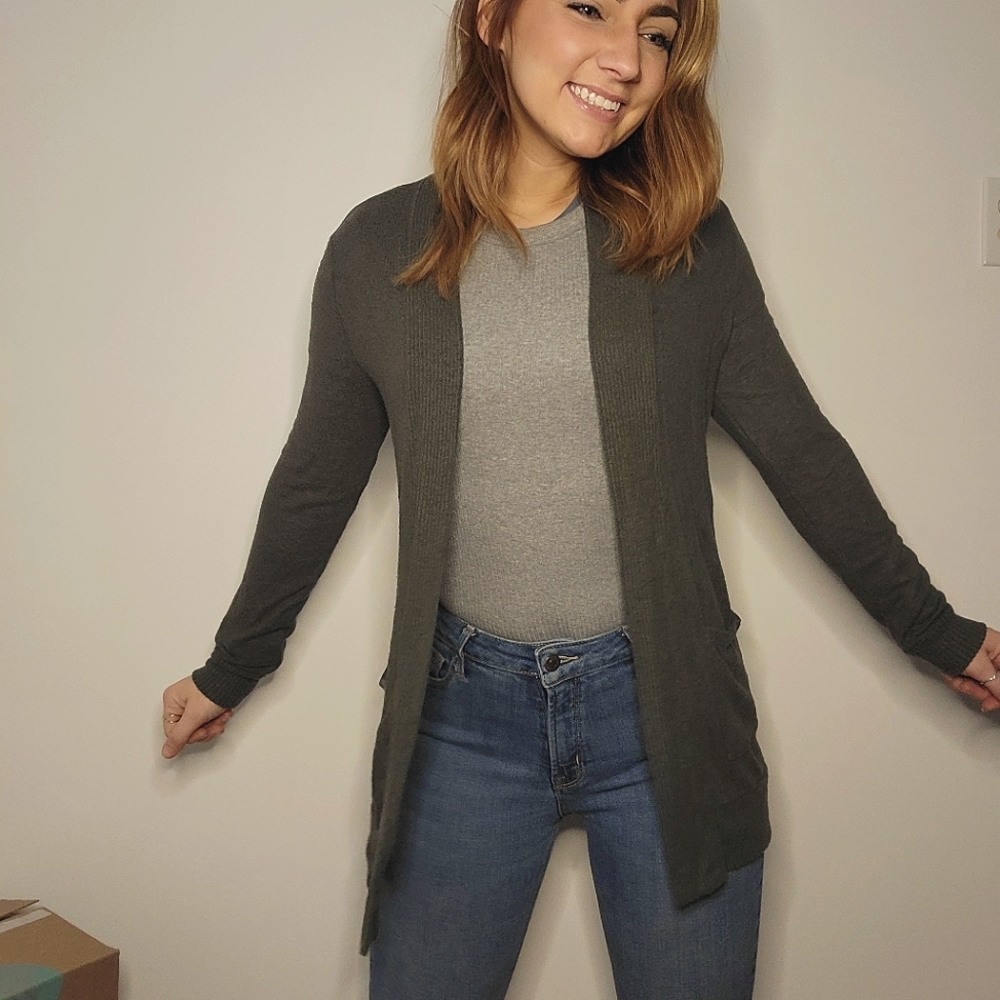 Green Cardigan